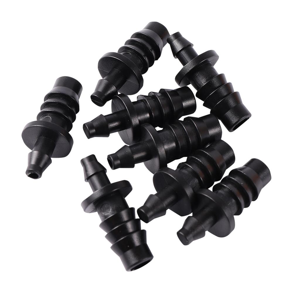8mm To 4mm Pipe Fittings Barb Straight Connector Irrigation System Hose Reducer Quick Connector Hose Joint Twenty Pieces