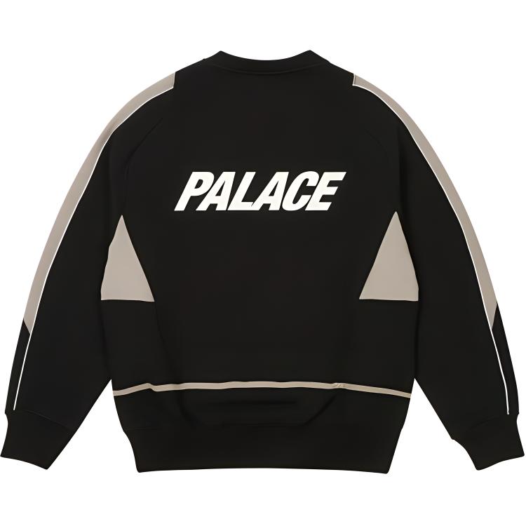 Palace Pro Team 02 Crew Black Unisex Tops P27CS129