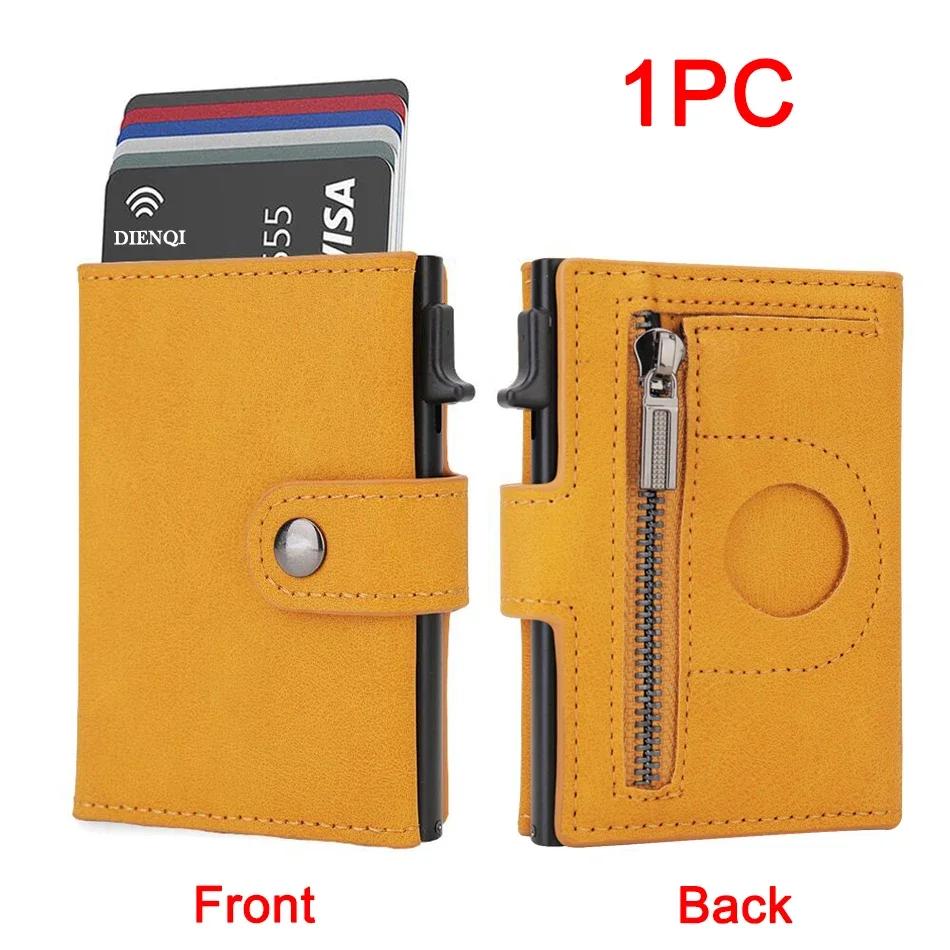 Rfid Leather Airtag Men Wallets Credit Card Holder Wallets for Air Tag Tracker Gifts for Men Custom Slim Wallet Money Bag