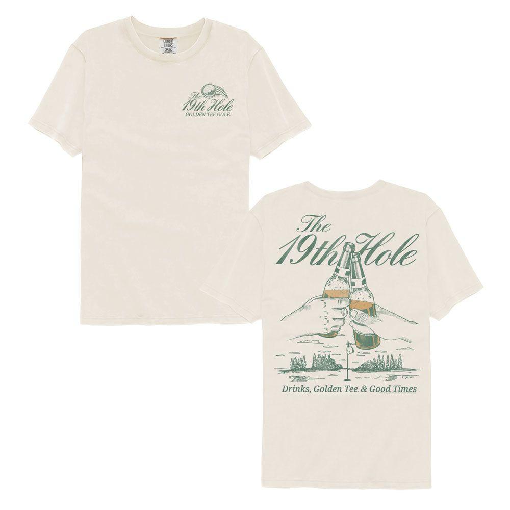 Golden Tee 19th Hole Ivory Comfort Colors Gaming Shirt S