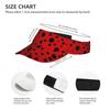 Ladybug Sports Sun Visor Hats Adjustable Men Women Lightweight Packable Cooling Empty Top Visor Hat for Running Tennis Golf