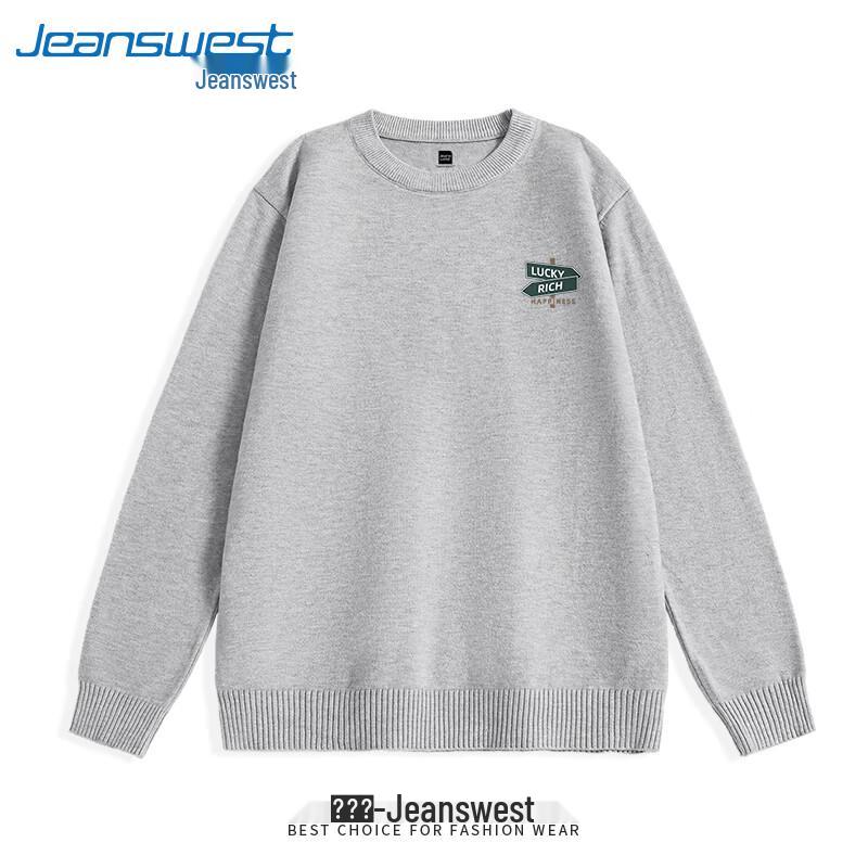 Jeanswest Men's Fleece-Lined Round Neck Sweater