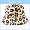 Leopard Print Fisherman Hat Fashionable Versatile Basin Hat Spring Autumn Sun Hat Adjustable Size
