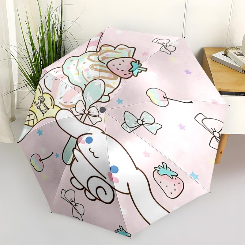 

1pc Kawaii Ice Cream Cone Umbrella - Automatic Open/Closed with Foldable Design, Perfect for Fans, Travelers, Everyday Use, Festive Gifts.T069
