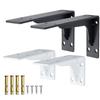 2 Pieces Heavy Duty Mantel Brackets, Large Metal Shelf, Wall Mounted Floating Triangle Hand Welded Countertop Holder, Load 250KG