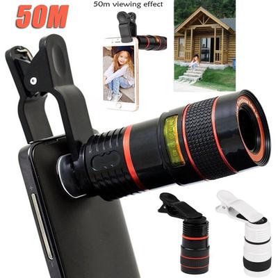 1ks HD360 Zoom Optical Clip Teleobjektiv Objektiv fotoaparátu pro chytrý telefon Přeměňte svůj telefon na profesionální fotoaparát