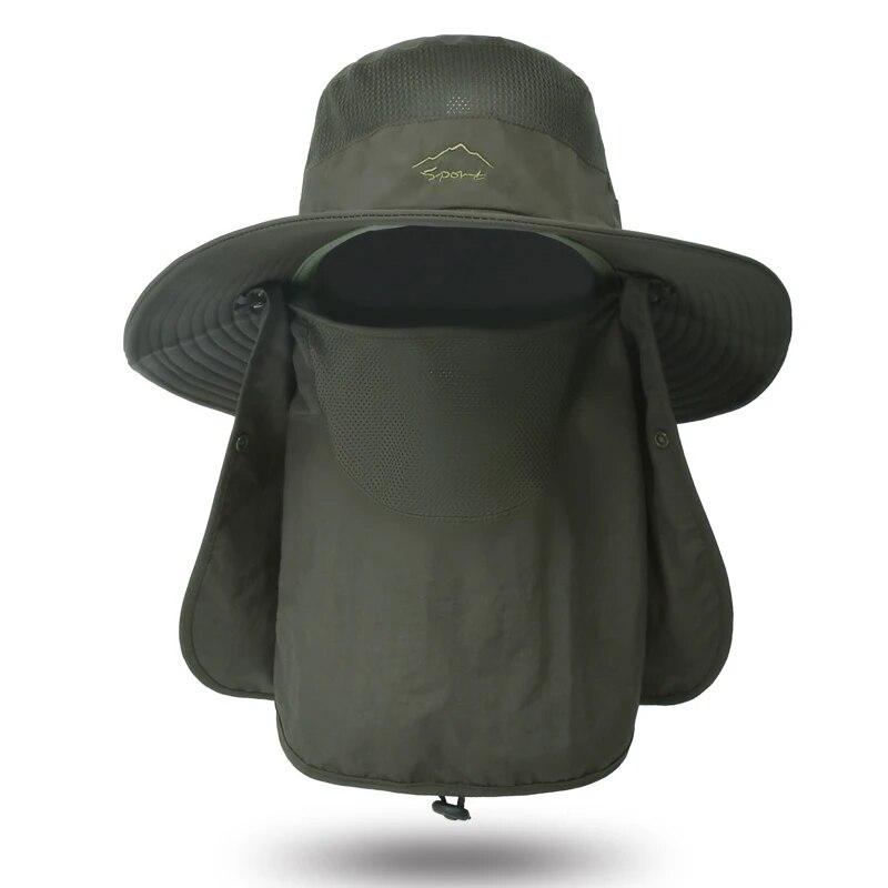 Xinbaoguan 100% Nylon 9073 Summer Outdoor Quick Drying Sunscreen Fisherman Hat Male Breathable Sunshade Face Covering Hat Female