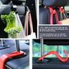 Amooca Car Seat Headrest Hook 4 Pack Hanger Storage Organizer Universal For Handbag Purse Coat Universal Fit Vehicle Car S Type Red