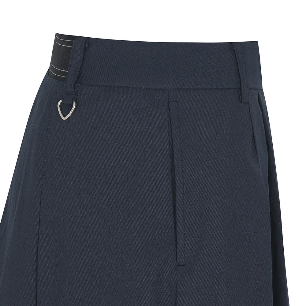 MALBON GOLF Variation Pleated Belted Skirt Navy (Woman)