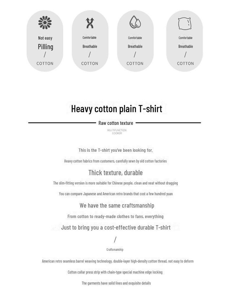 Men's Retro Pure Cotton Short-Sleeve T-Shirt - 100% Cotton