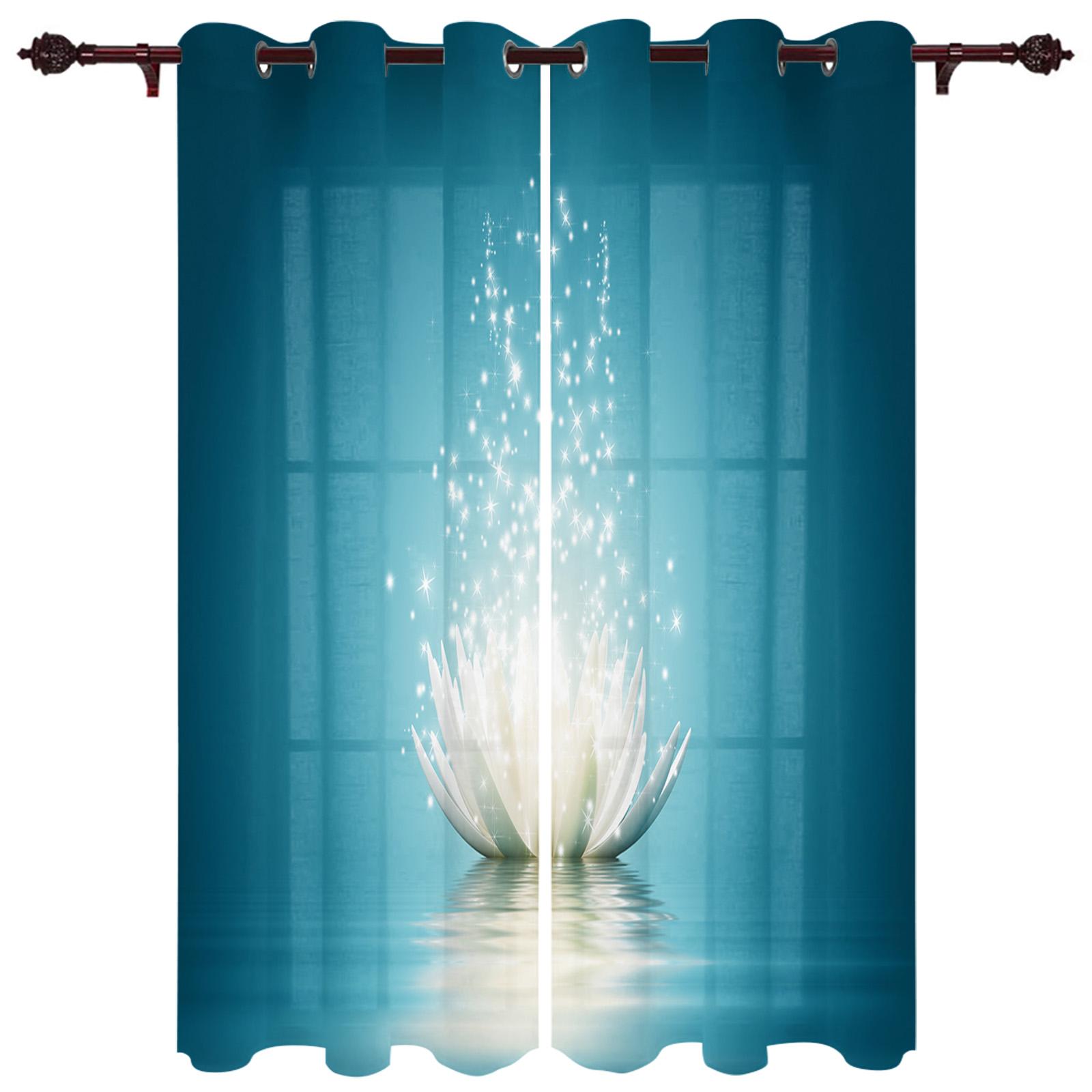 Шторы на окна Zen Stones White Lotus Home Decor Шторы для спальни Шторы на кухню Шторы — фото 15