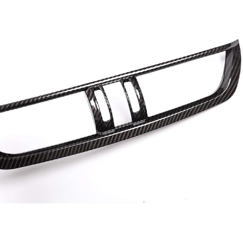 ABS Car Center Console Air Conditioning Outlet Vent Frame for Alfa Romeo Giulia 2017-2020 (Carbon Fiber)