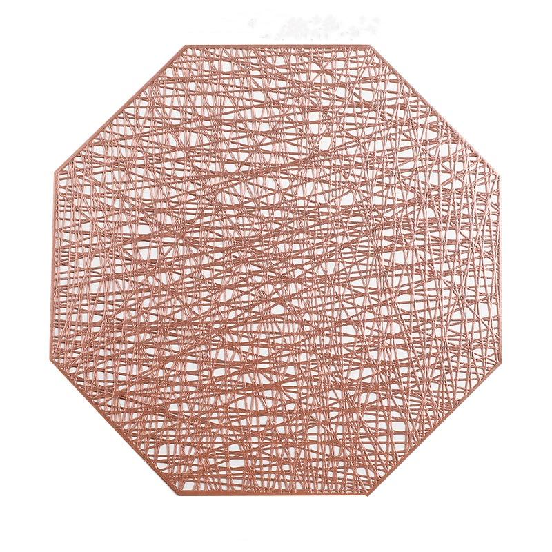 

15-дюймовый коврик для обеденного стола из поливинилхлорида INS Style, восьмиугольной формы, с отверстиями, нескользящий, легко моется, кухонный обеденный стол, кухонные принадлежности