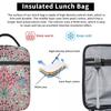 William Morris Lunch Bag Flower Print Aesthetic Lunch Box Outdoor Picnic Portable Thermal Lunch Bags Print Cooler Bag