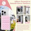 Anteel Medium-Sized Silicone Suction Phone Case Adhesive Mount, Durable, Hands-Free Sticky Phone Holder, Upgraded Thickened and Enhanced Suction
