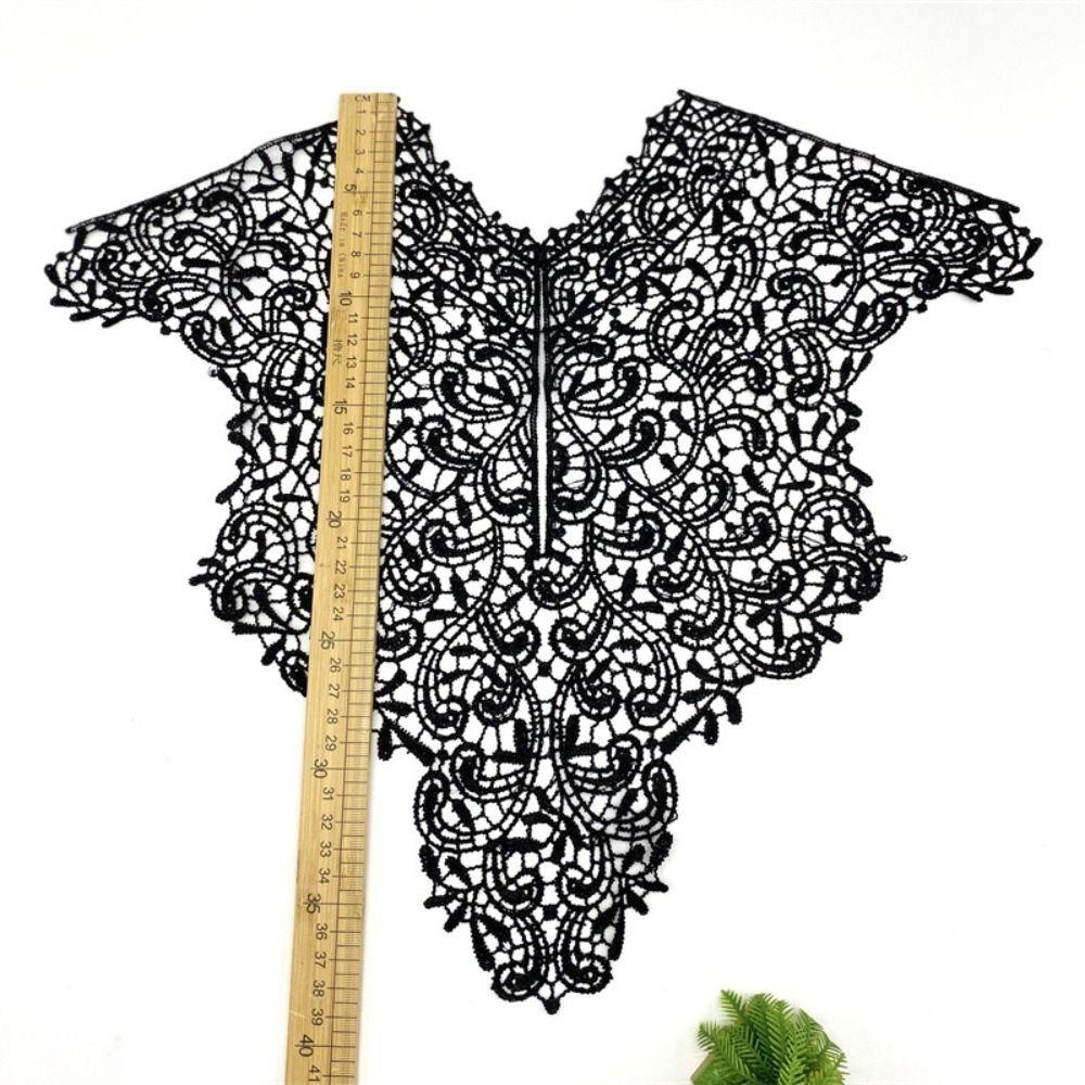 Apparel Accessories Detachable Lace Neckline Collarband Embroideried Fabric Hollow Neckline Hollow Women Neckline Sewing