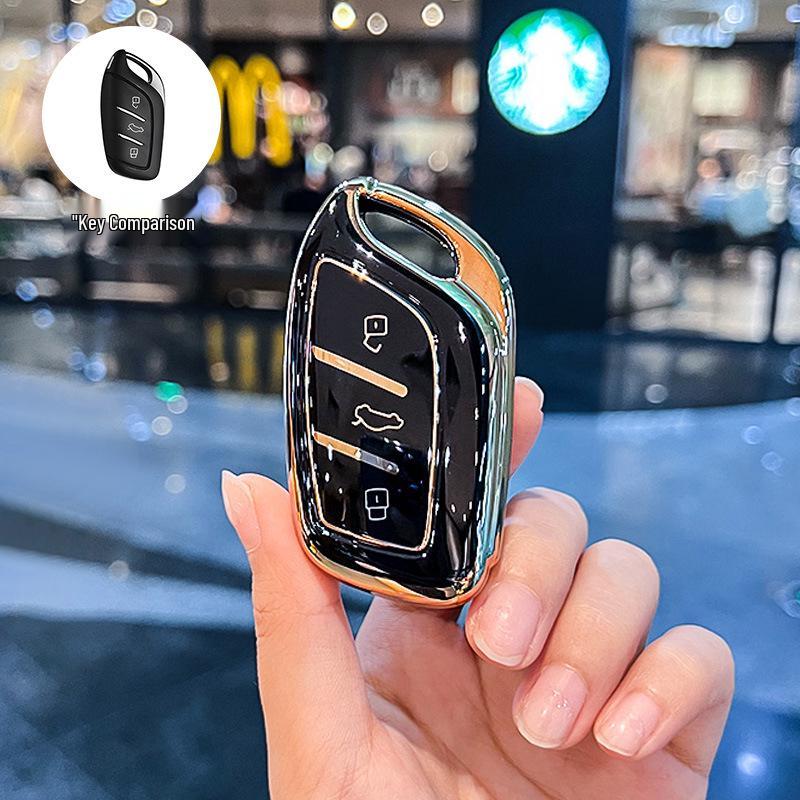 Roewe i5/RX5/i6MAX/RX3 Jing eMAX High-End Car Key Case with Full Coverage Buckle