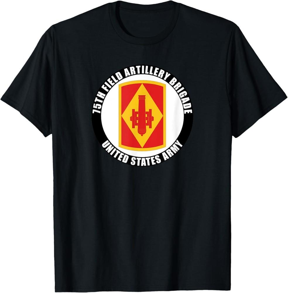

НОВАЯ ОГРАНИЧЕННАЯ 75-я бригада полевой артиллерии Ветеран армии США Футболка Топы Футболка L