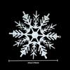 12pcs Large White Snowflake Ornaments -Durable Plastic for Christmas Tree and Winter Wonderland Decorations,Christmas Ornaments