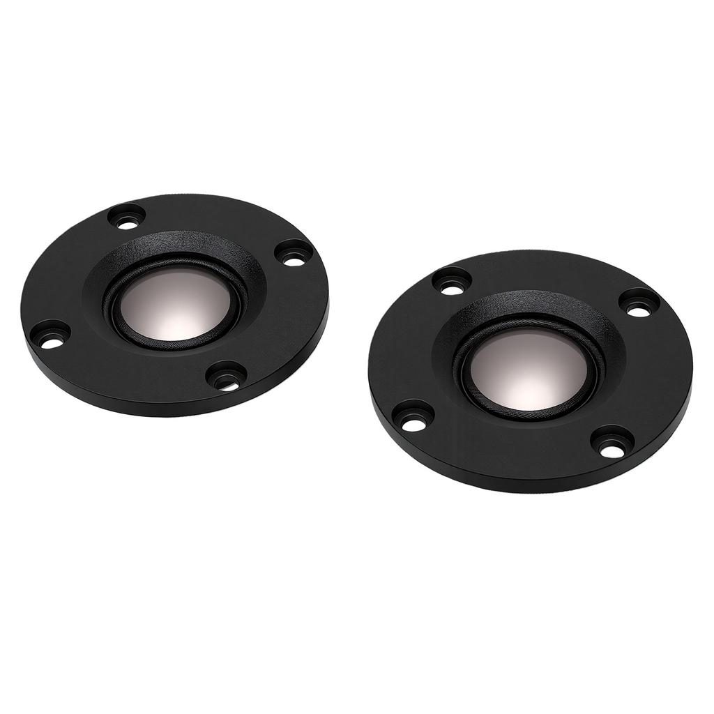 2 Pcs 2 Inch Tweeter Speakers 20W 52mm Ti Diaphragm Dome Tweeter for Car Home Sound System Black