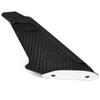 2x Carbon Fiber Look Motorcycle Front Fairing Side Winglet Wind Fin Spoiler Trim