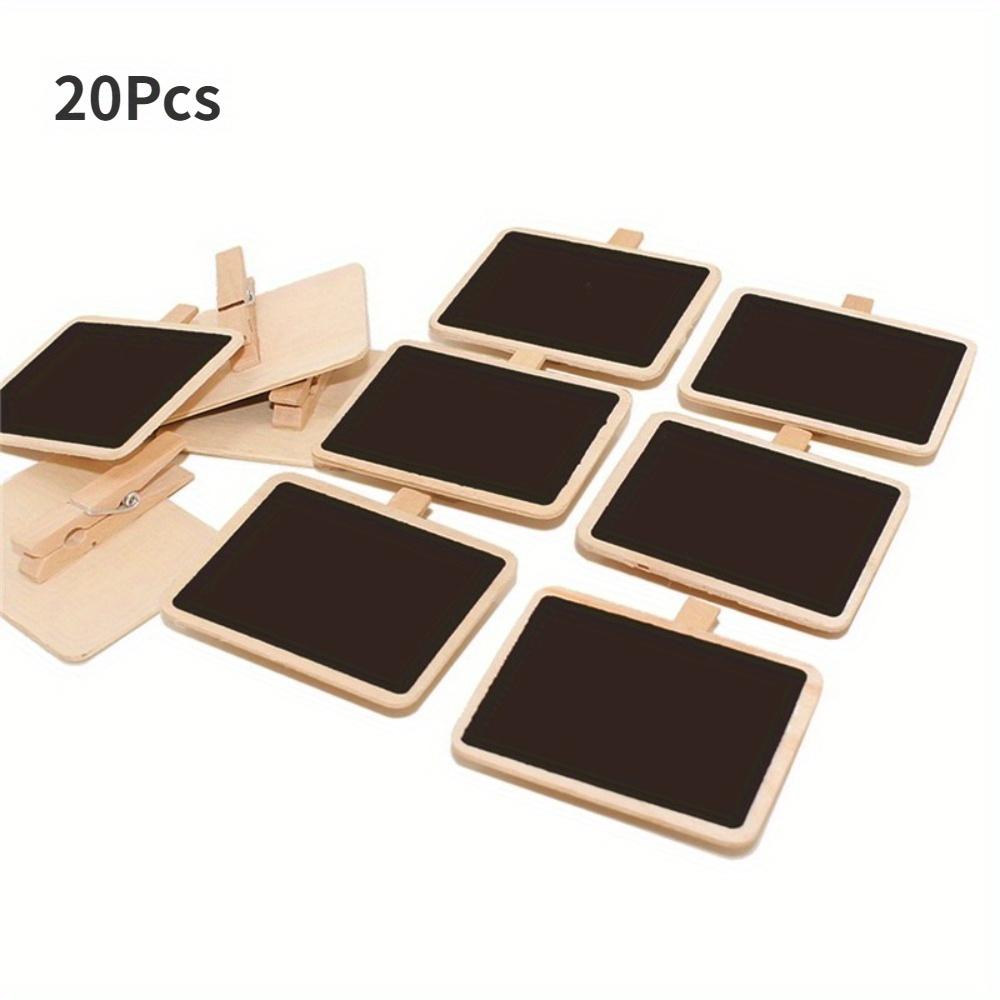 

20 шт. прищепок для заметок, смешанных для фотобумаги, одежды, держателя для фотографий, бумажных карточек, записок, мини-зажимов для деревянной доски, прищепок 20Pcs