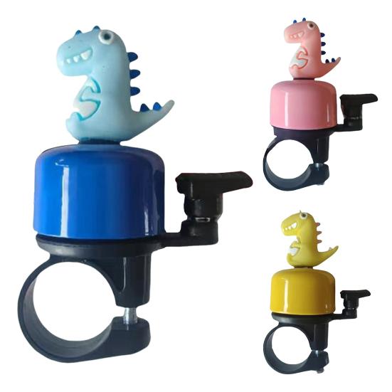 Kreslený Dinosauří Zvonek na Řídítka Jízdního Kola Ostrý Hlasitý Zvuk Lehký Univerzální MTB Silniční Horské Kolo Gripy Řídítek Alarmový Zvonek Příslušenství na Kolo