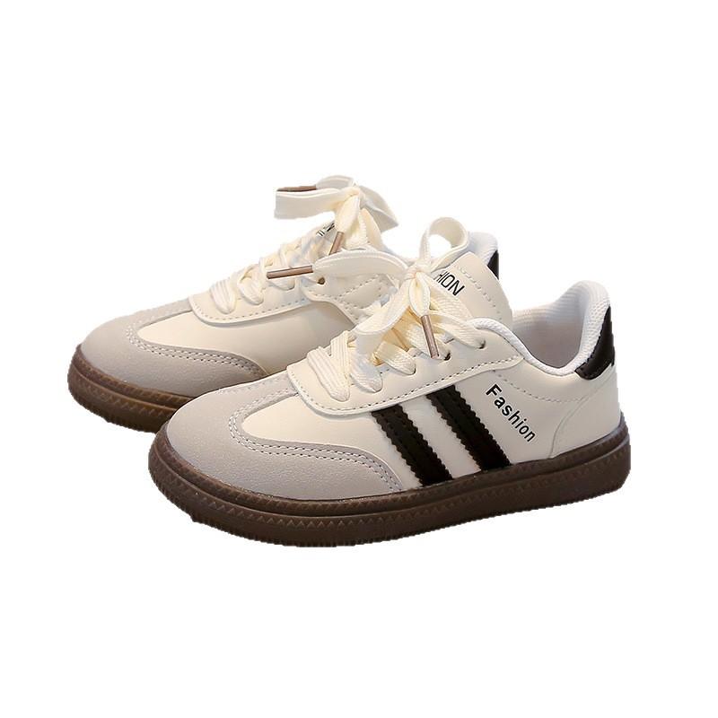 Children's moral training shoes 2025 autumn boys' sports shoes casual board shoes girls' little white shoes soft-soled classic Forrest Gump shoes