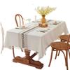 Nordic Style Waterproof and Oil-Proof Cotton-Linen Dining Tablecloth - Rectangular, High-End Feel for Coffee Tables.
