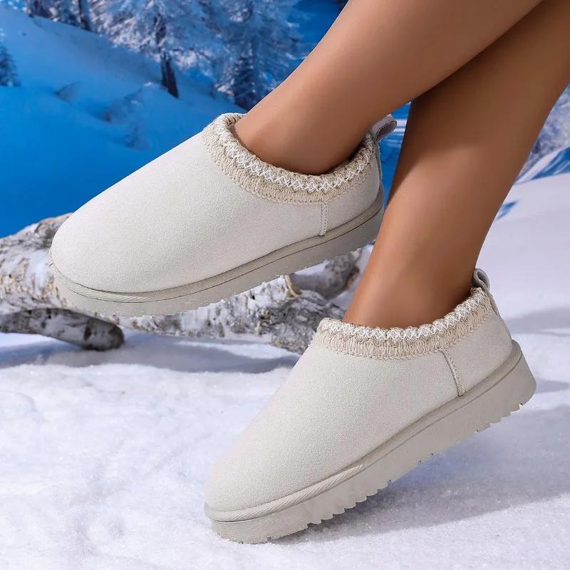 Fashion Winter Snow Boots Ethnic Style Women's Shoes Non-slip 2025 New Versatile Cotton Boots