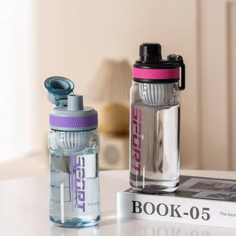 Water bottle Shanghe sports water cup anti-drop outdoor large-capacity space plastic cup for male and female students summer fitness portable kettle