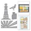 Shoreline Beacon Möwe Metall-Stanzformen für DIY Scrapbooking, Papierkarten, Schablone