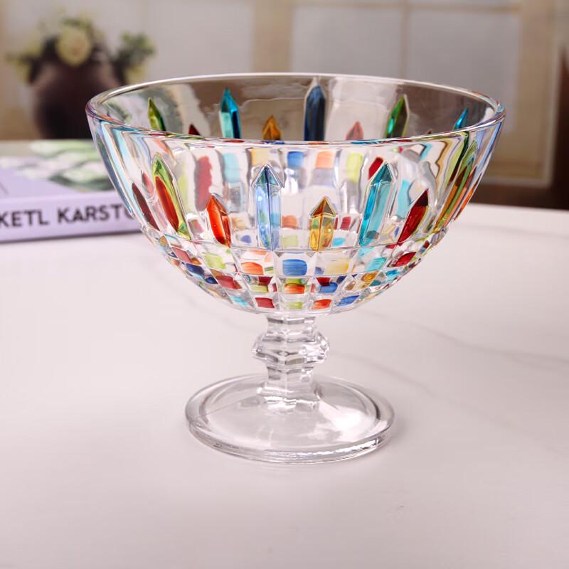 European Style High-Footed Glass Serving Bowl