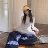 Koreanisches Süßes Spitzenbesatz Langarm Thermofleece Damen Oberteil - Herbst/Winter Schlankmachender Vielseitiger Stil.