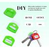 60 Pieces Key Color Covers Plastic Key Color Identifiers 3 Styles 10 Assorted Colors Key Toppers for House Keys Organization Key Identifier Rings