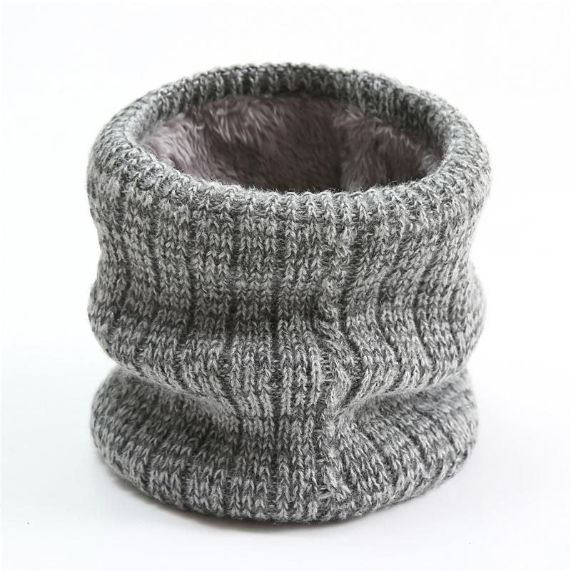 New Autumn Winter Men Women Intensification Fleecing Ring Scarf Children's Neckerchief For Kids Ski Knit Neck Cover Warm Collar