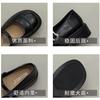 Retro Round Head British Women's Shoes 2025 Small Leather Shoes Versatile Belt Mary Jane Shoes Women's Low Heel Light Mouth Loafer Single Shoes