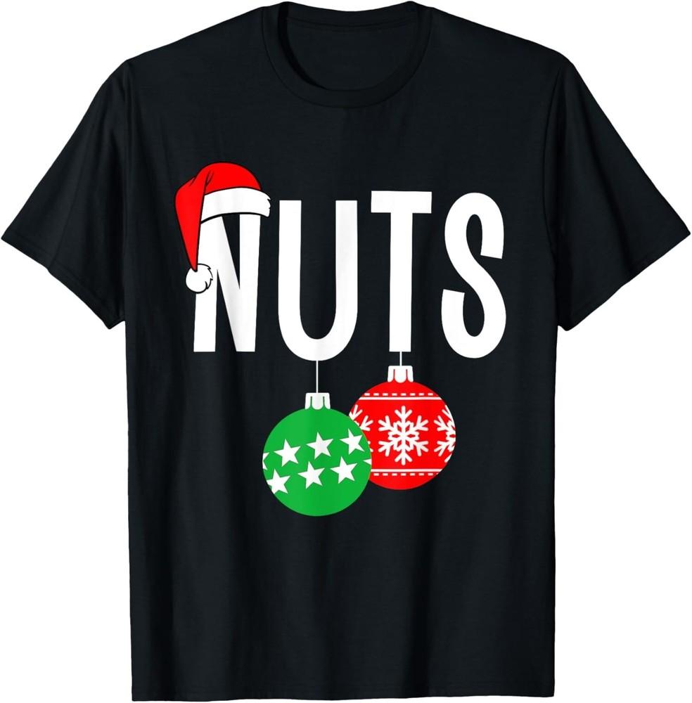 Chest Nuts Matching Chestnuts Funny Christmas Couples Nuts T-Shirt Unisex T-Shirt M