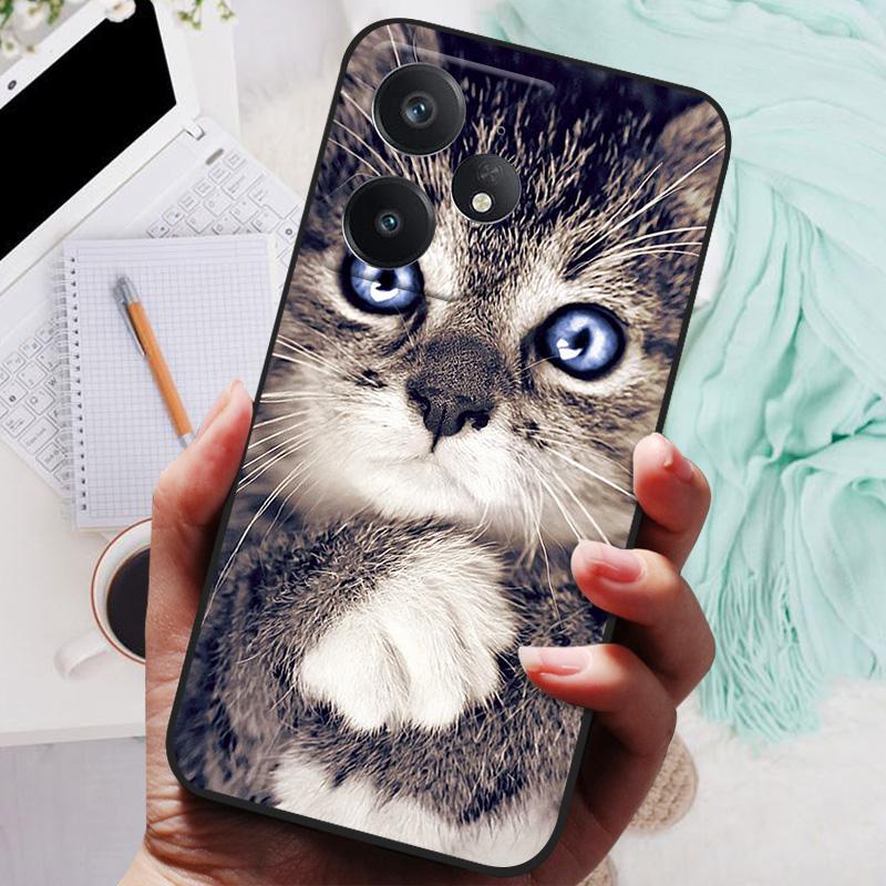 Pro Realme Neo7 Pouzdro Měkký Silikonový Kryt Černý Nárazník TPU Pro Realme Neo 7 Pouzdro Neo7 5G Funda Pouzdra na Telefon Matný Zadní Kryt