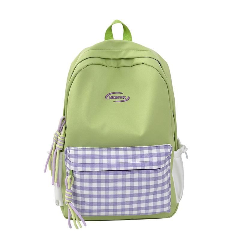 

Новый рюкзак контрастных цветов, универсальный, для студентов колледжа, милый, свежий школьный рюкзак, легкий, для поездок на работу и для повседневной носки, рюкзак большой вместимости .