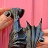 Halloween Fledermaus Türklopfer Gotisch Gruselig Umgedrehte Fledermaus Haustür Tor Klopfer Griff Zuggriff Spukhaus Heimdekoration Türzubehör