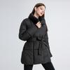 Women's Mid-Length Down Cotton Jacket - 2025 Winter European & American Style, Padded Outerwear