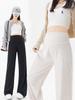 Spring/Autumn Maternity Wide-Leg Pants – Loose-Fit, Non-Slip Waist, Lightweight & Casual