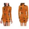 European And American Halloween Sexy Tights Gala Party Women'S Clothing, Long Sleeve Dresses