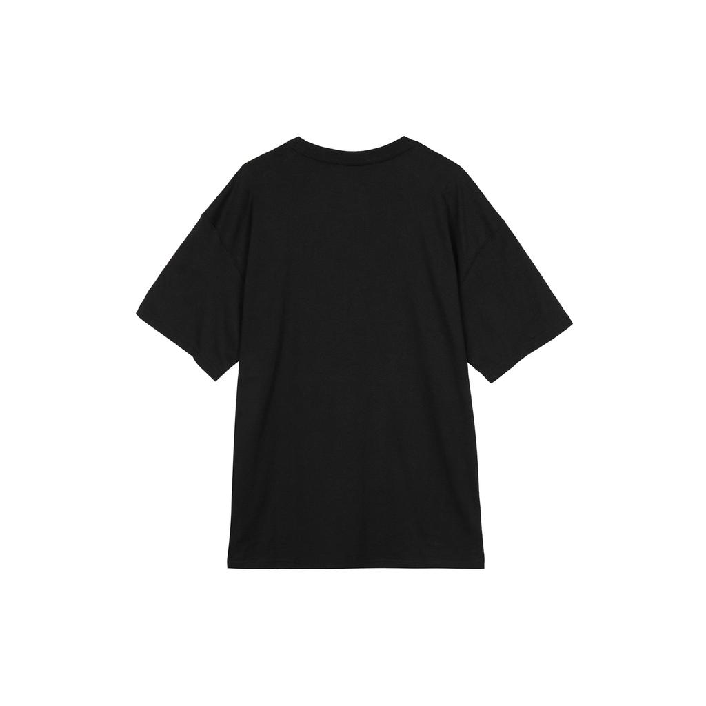 Nike T-shirt męski z krótkim rękawem, z okrągłym dekoltem, z nadrukiem kreskówkowym skateboardu, z obniżonymi ramionami, czarny FJ1138-010