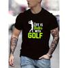 Summer New Men's Casual Fashion Short Sleeve Printed Slightly Stretch Ribbed Crew Neck Comfortable Breathable T-Shirt
