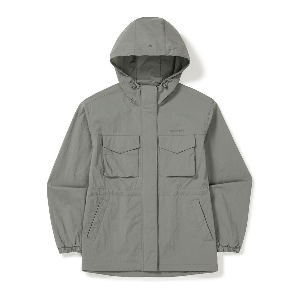 [Snowpeak] Route Women's Mid-Length Windbreaker Light Khaki (S25MWRWB67)