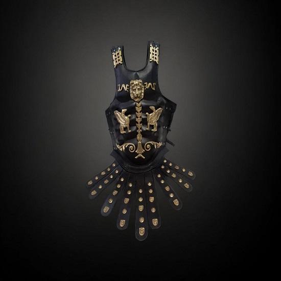 Corinthian Greek Leather Muscle Armor Set – Handcrafted Breastplate, Helmet, Leg & Arm Guards