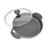 Poêle grill - joeji's kitchen - 27 cm - fonte striée - résistante aux températures extrêmes - tous feux