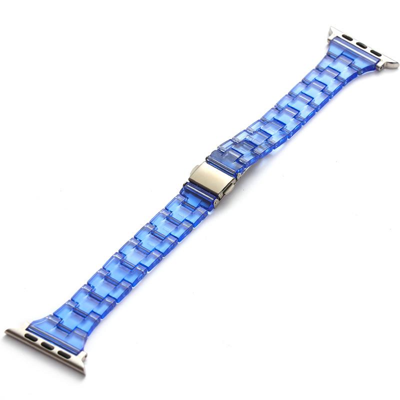 Resin Band for Apple Watch Series 10 46mm/Ultra 2 Ultra 49mm/Series 9 8 7 45mm/6 5 4 SE (2023) SE (2022) SE 44mm/3 2 1 42mm Jelly Watch Strap